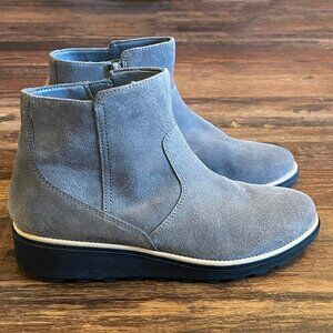 Clarks Womens Ankle Boots Sharon Swing Grey Size 10